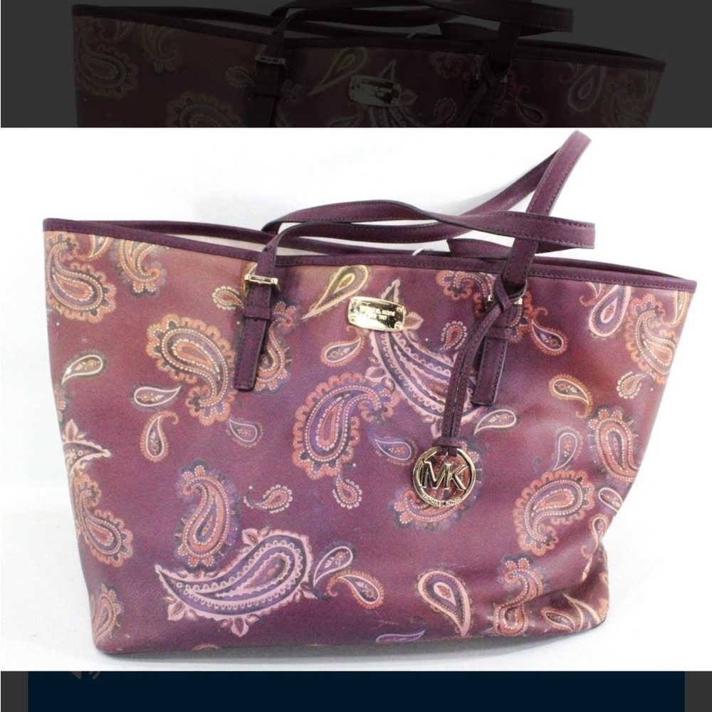 Michael Kors Purple Tote Bag with Elegant Design